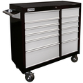 Urrea H-Series Roller Cabinet, 12 Drawer, Black, Steel, 27 in W x 40 in D x 18 in H H41M12